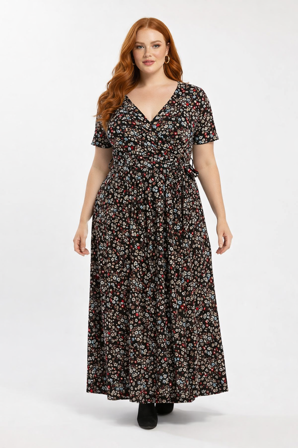 Langes Kleid mit Blumenmuster
