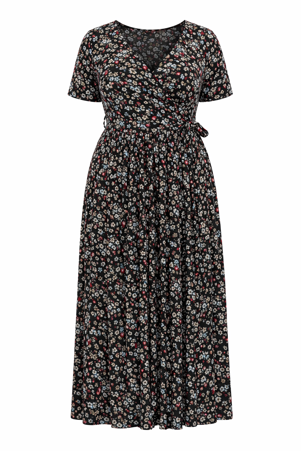 Langes Kleid mit Blumenmuster