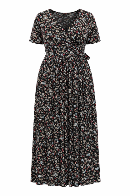 Langes Kleid mit Blumenmuster
