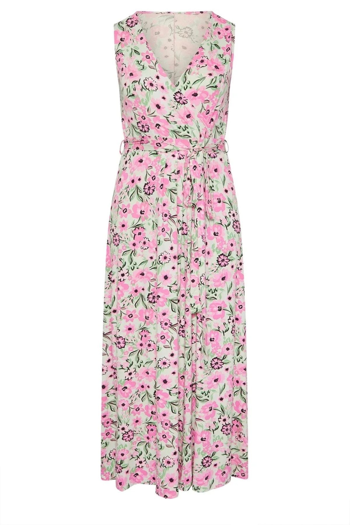Langes Kleid mit Blumenmuster