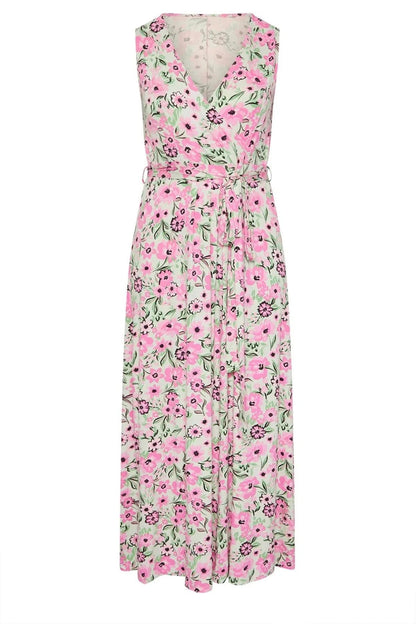 Langes Kleid mit Blumenmuster