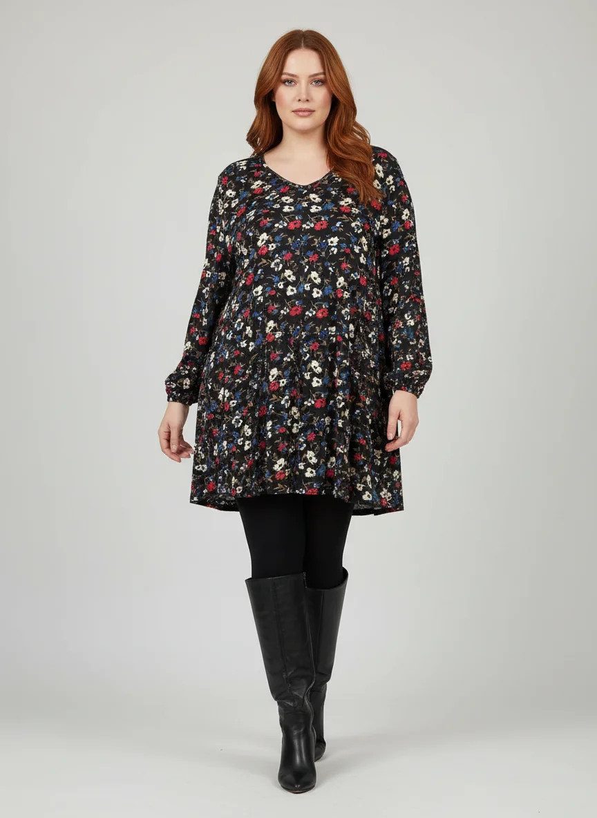 Kleid mit Blumenmuster