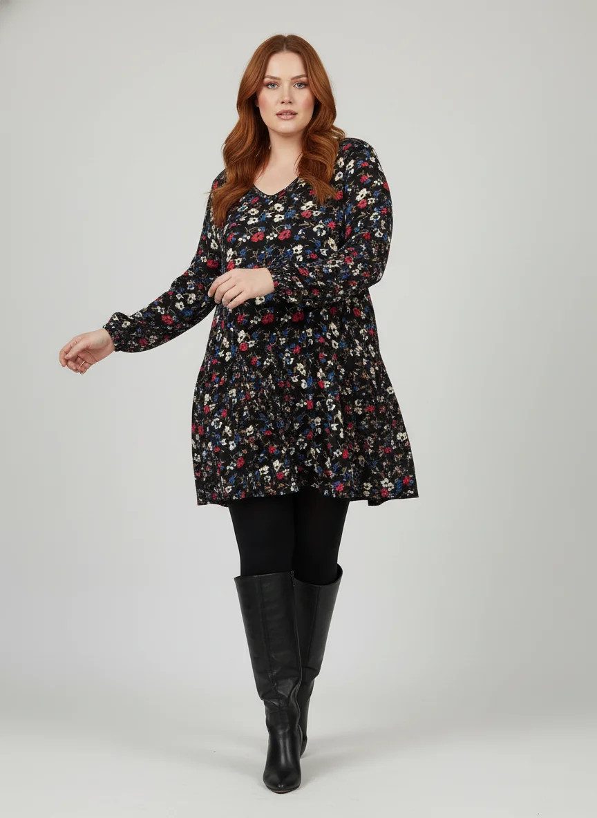 Kleid mit Blumenmuster