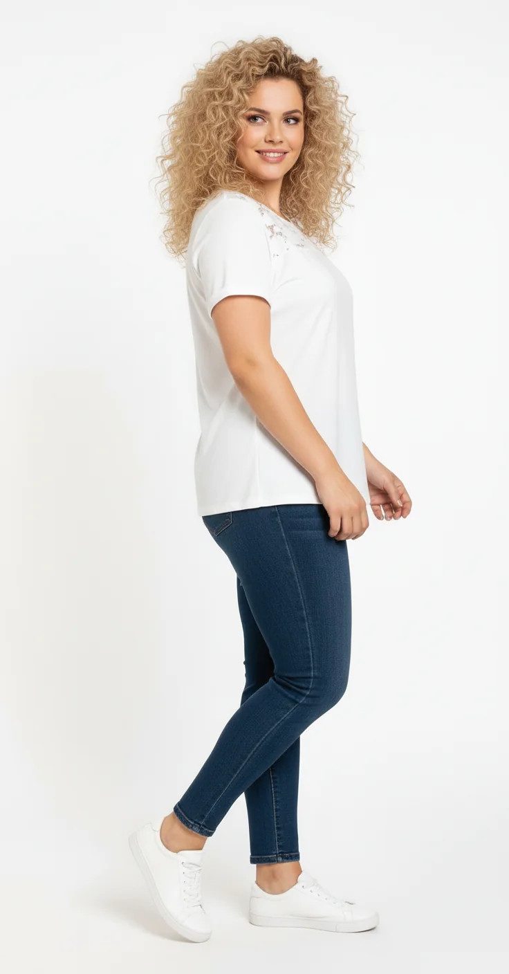 T-Shirt mit Blumenmuster