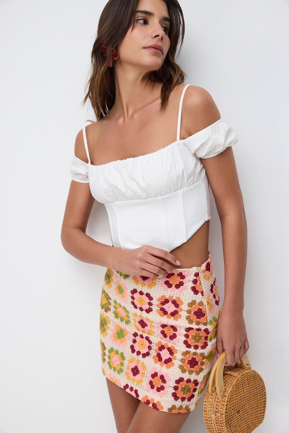 Crop-Top mit doppelten Trägern