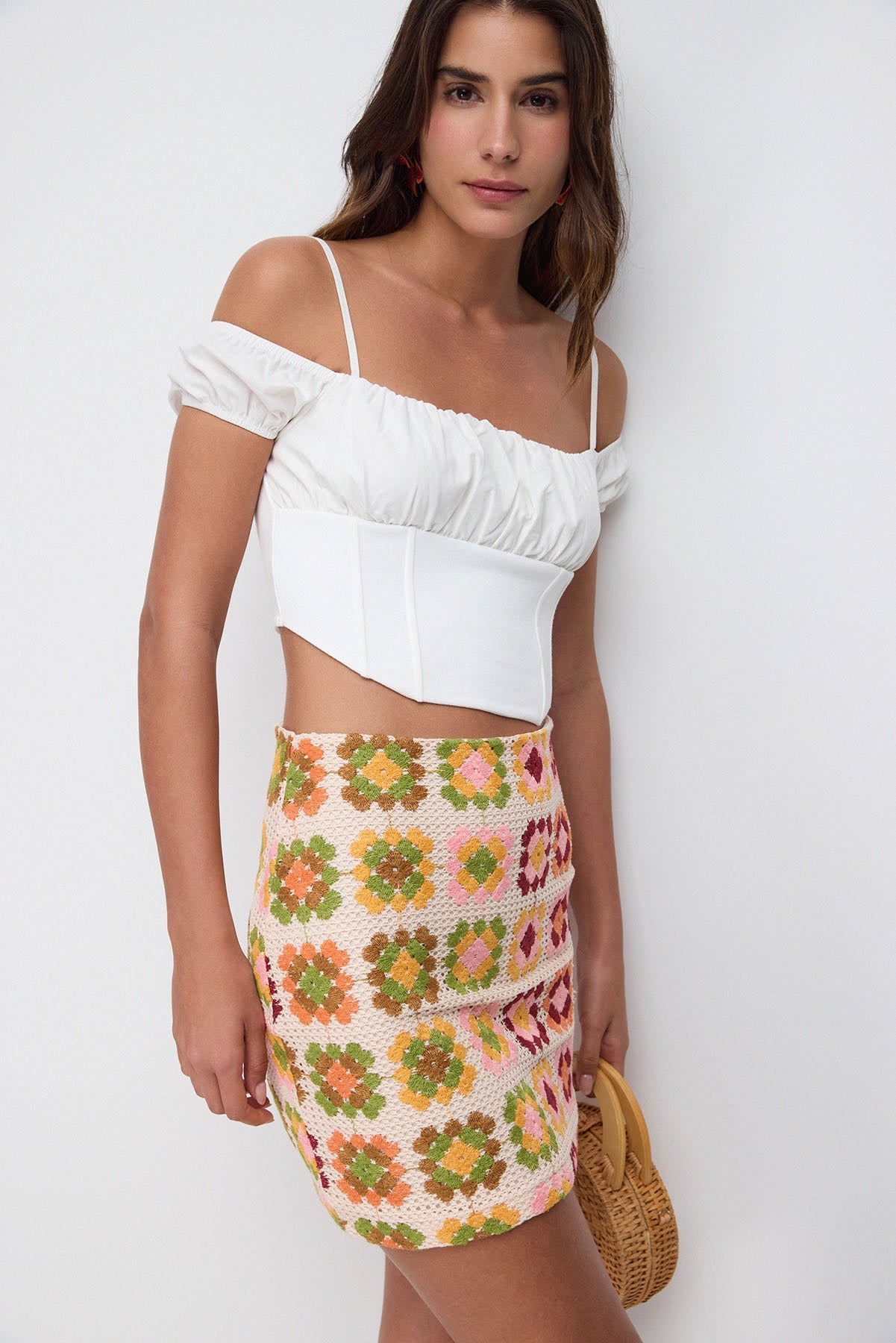Crop-Top mit doppelten Trägern