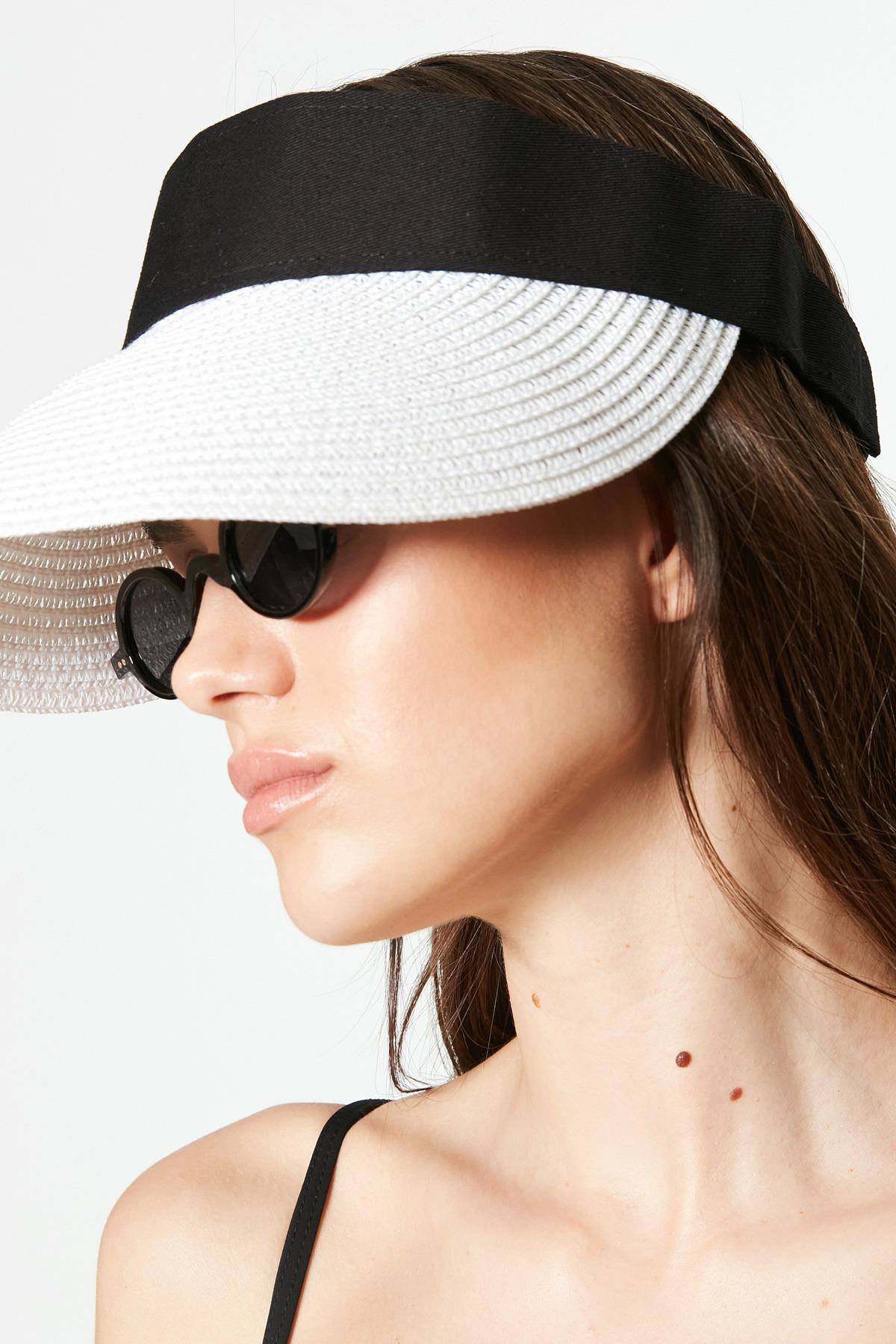 Mesh Strandhut mit Klettvisier