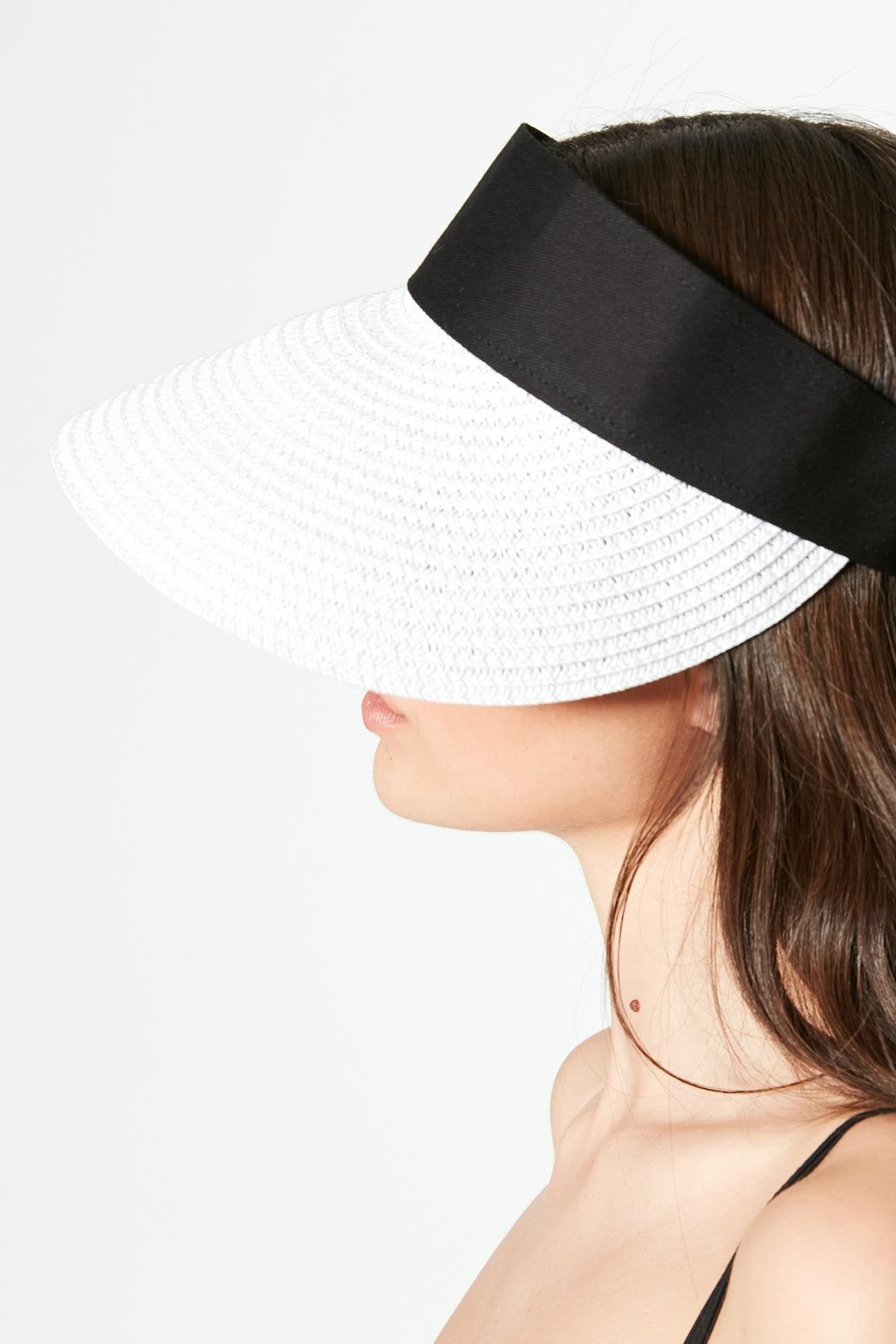 Mesh Strandhut mit Klettvisier