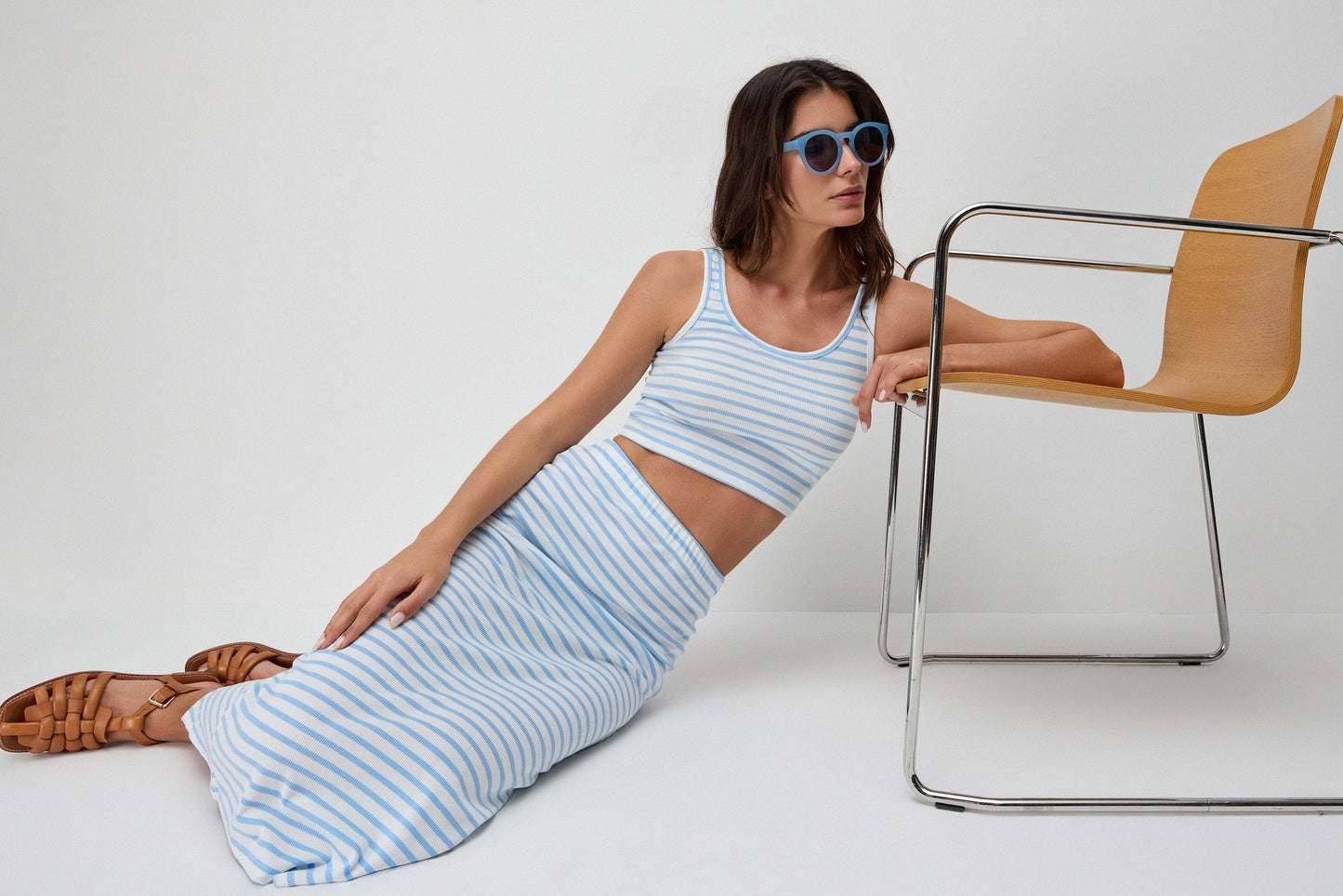 Gestreiftes Crop-Top