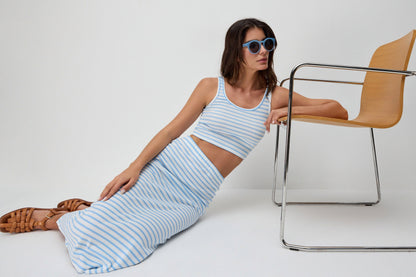 Gestreiftes Crop-Top