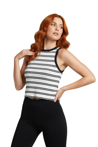 Gestreiftes Crop-Top