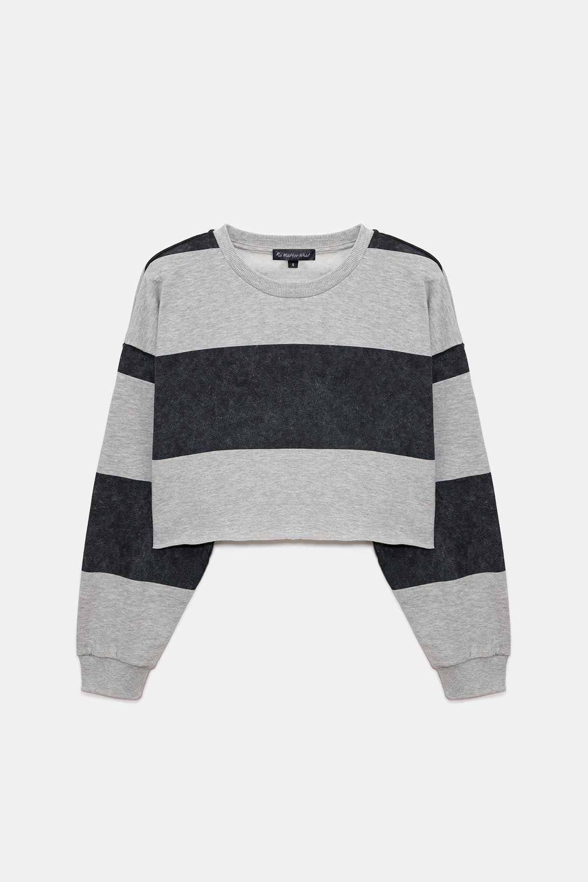 Gestreiftes Crop-Sweatshirt