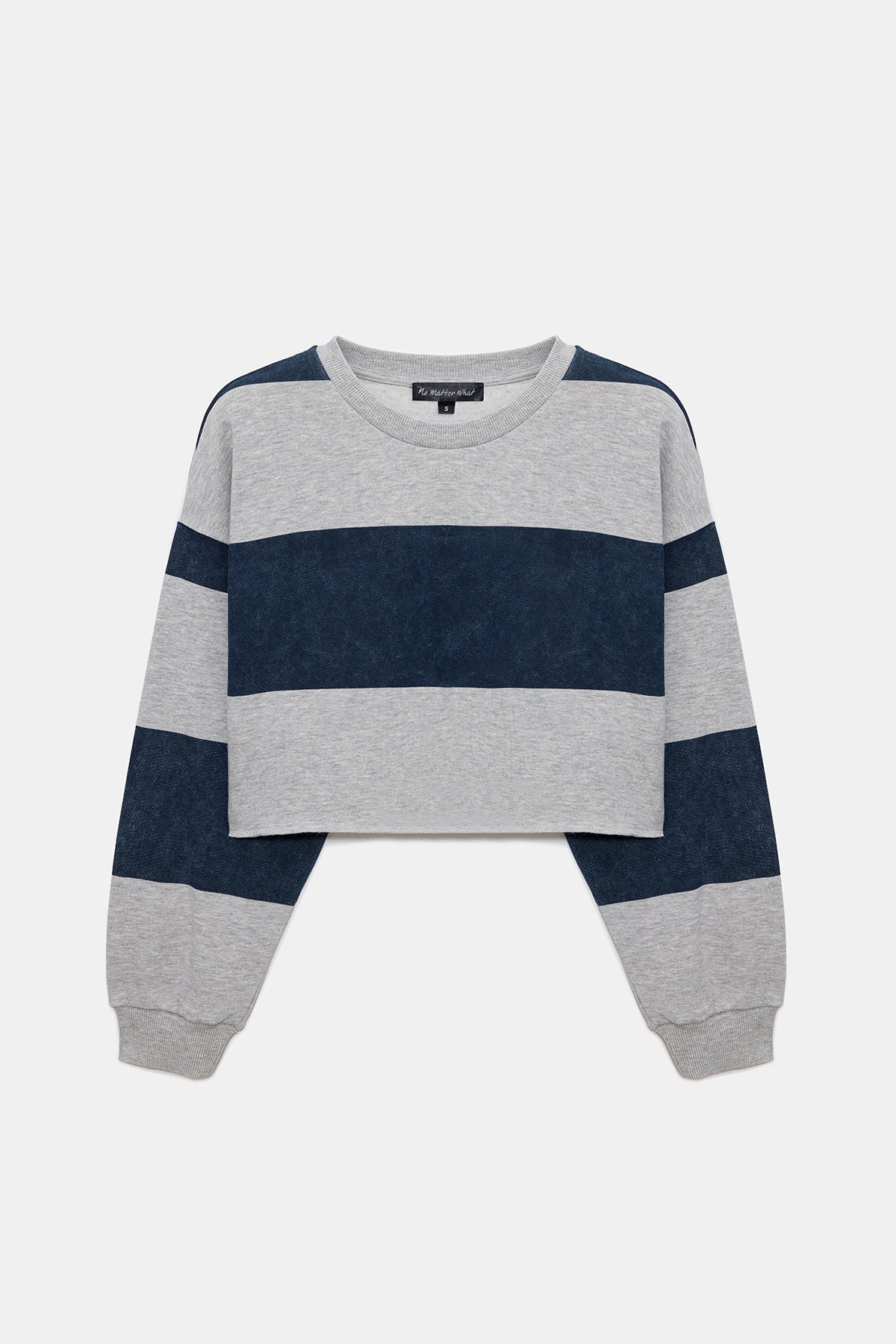 Gestreiftes Crop-Sweatshirt