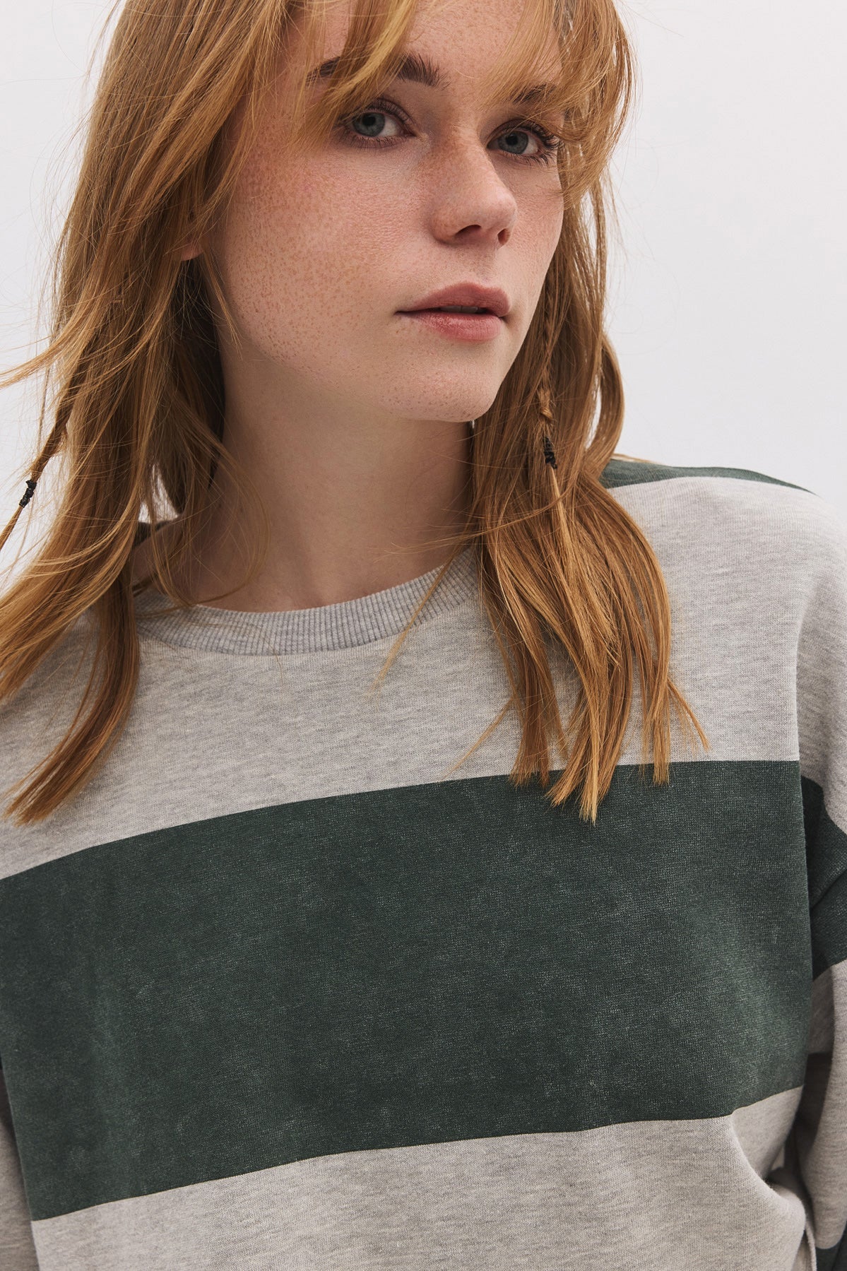 Gestreiftes Crop-Sweatshirt