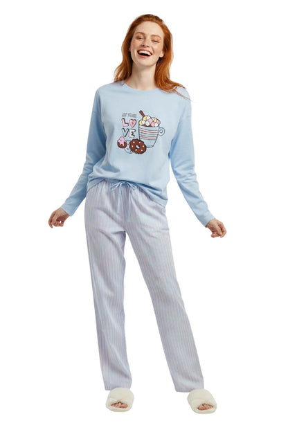 Pyjamahosen mit elastischem Bund