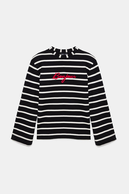 Gestreiftes Sweatshirt