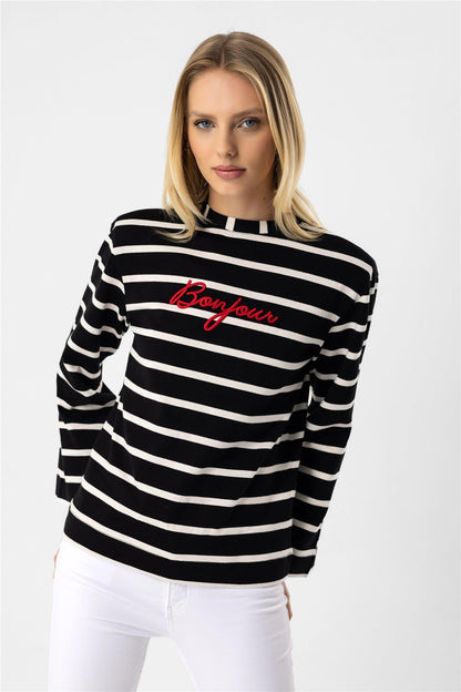 Gestreiftes Sweatshirt