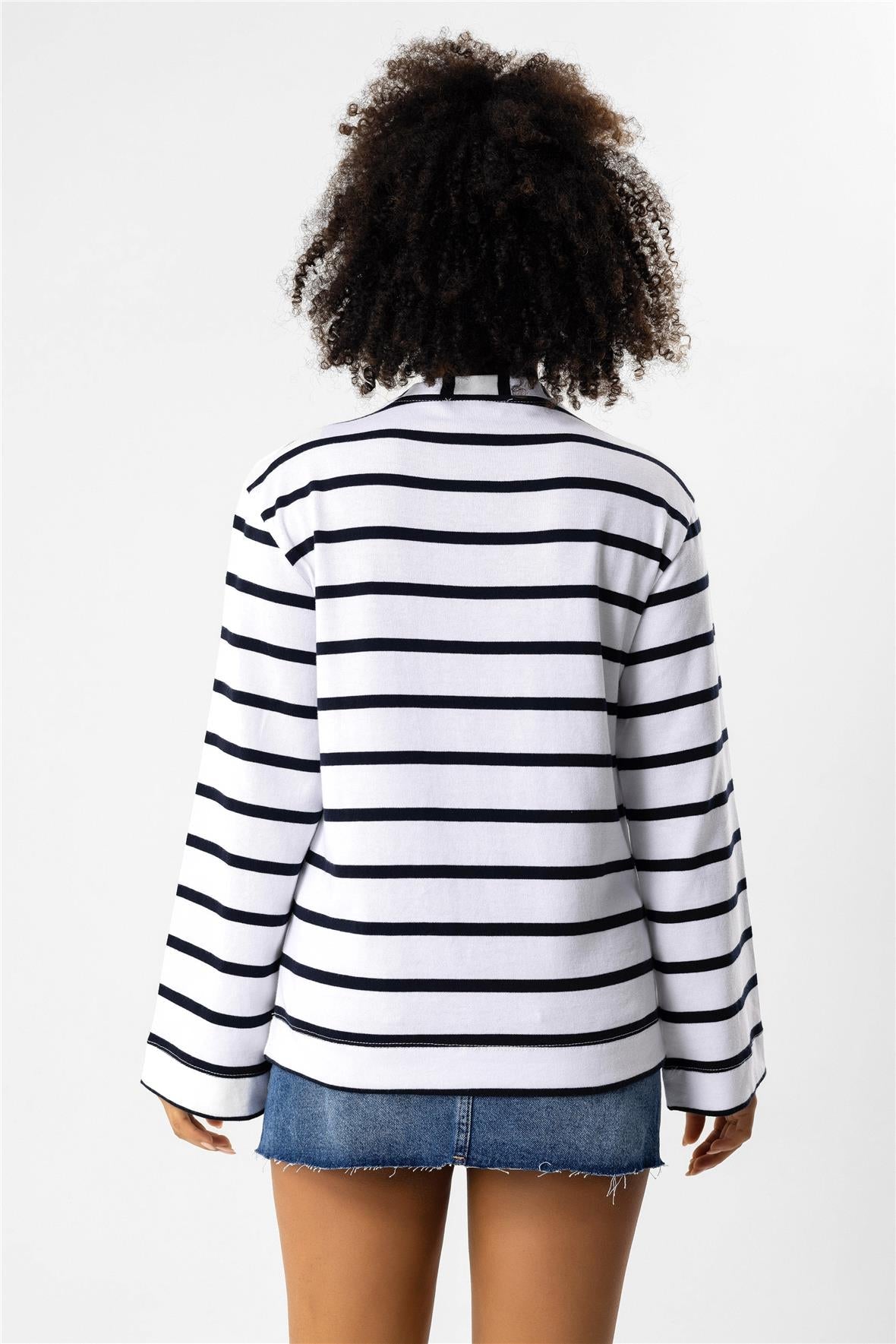 Gestreiftes Sweatshirt