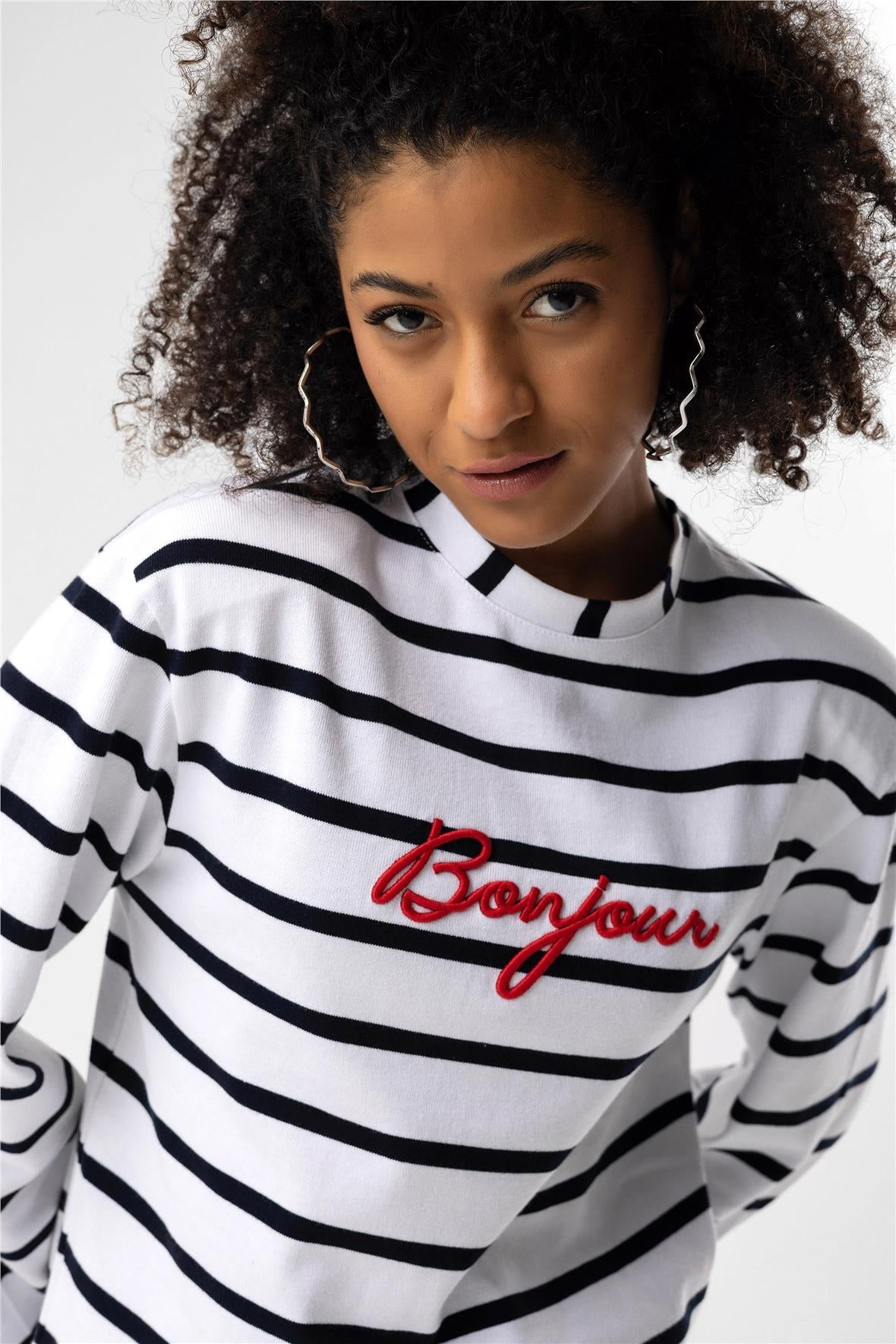 Gestreiftes Sweatshirt