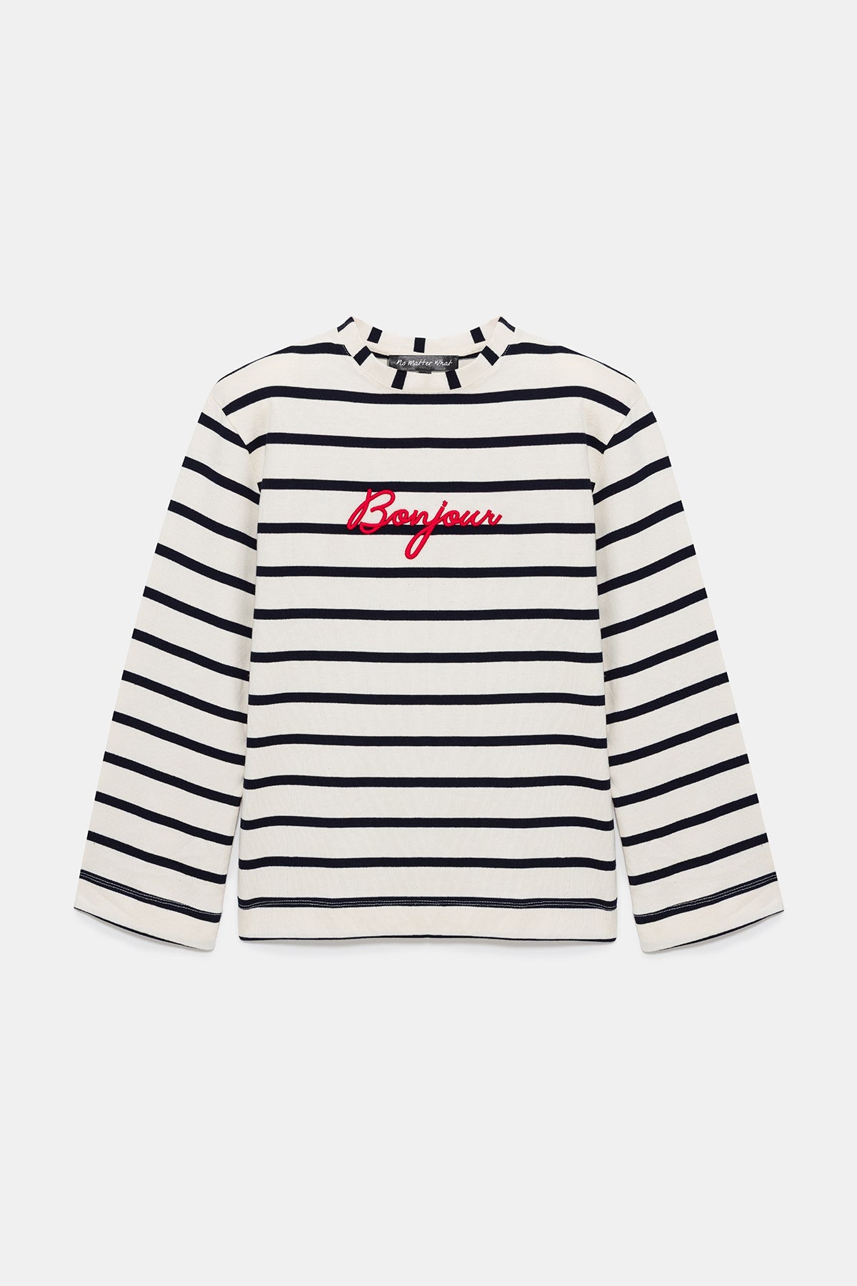 Besticktes, wattiertes Sweatshirt