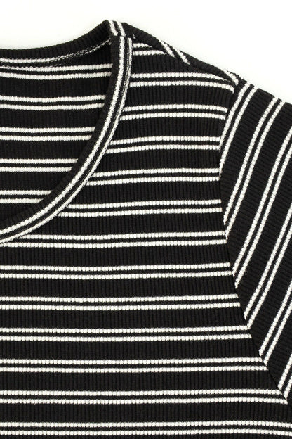 Gestreifte Weiche Tunika-Bluse