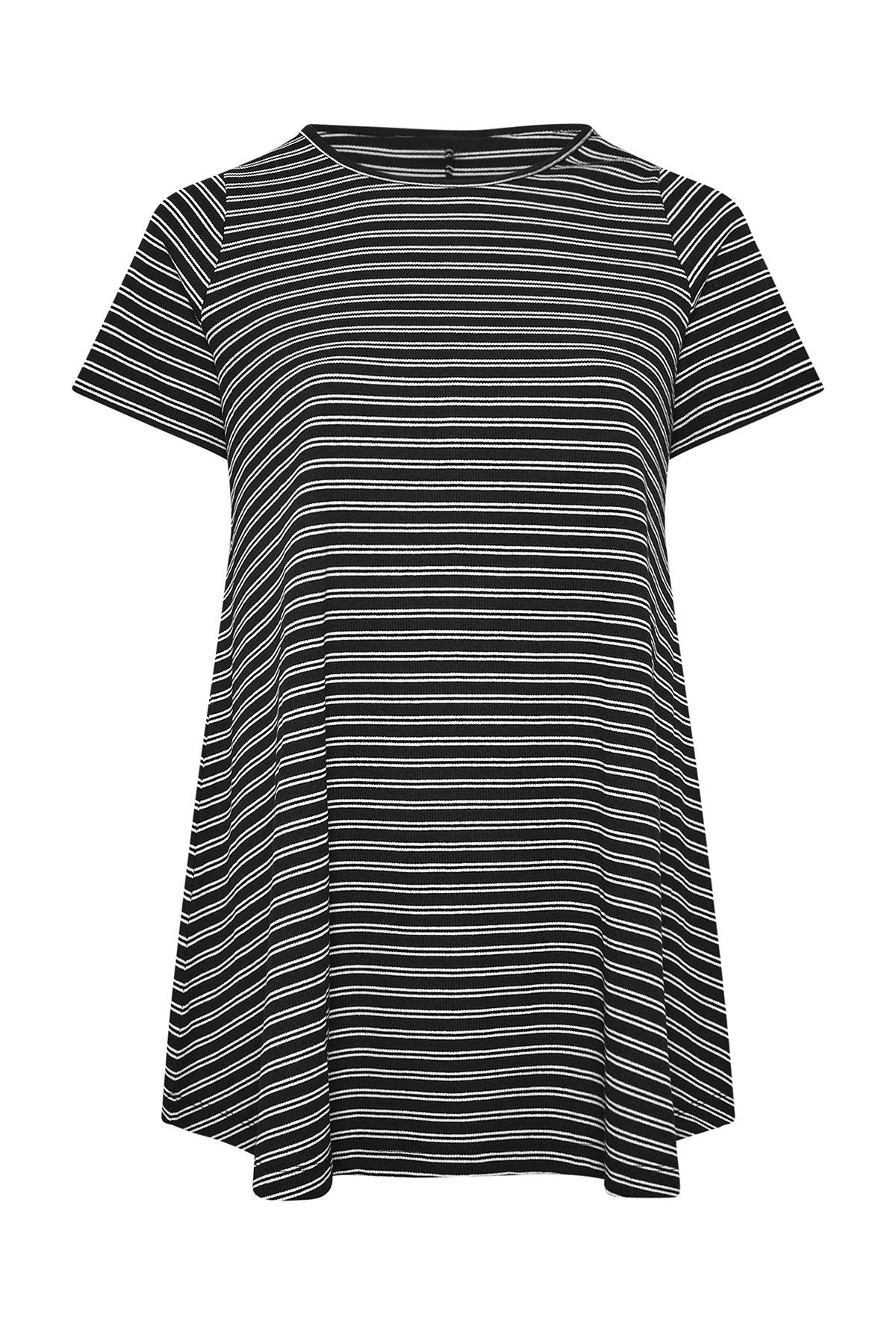 Gestreifte Weiche Tunika-Bluse