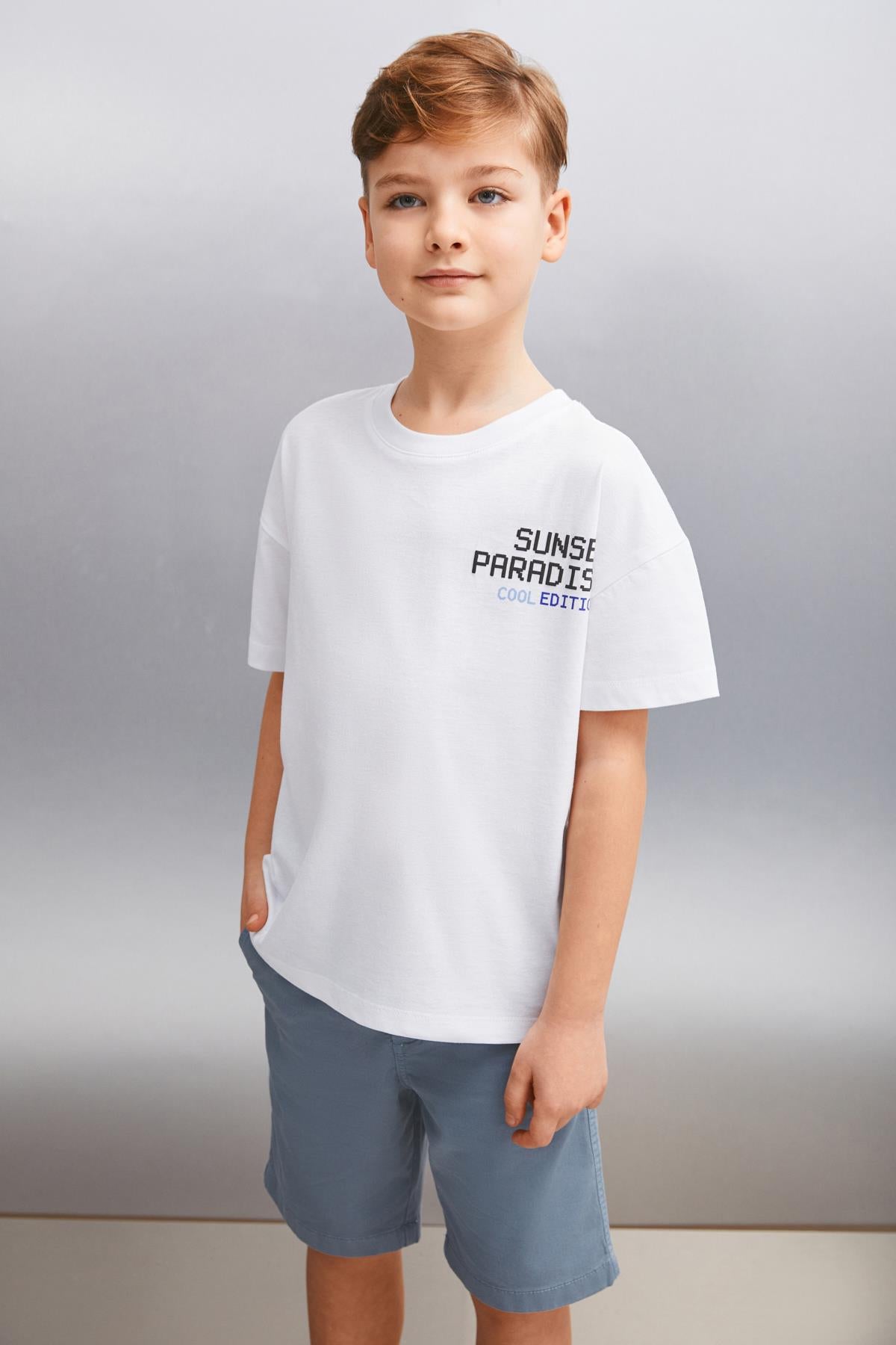 GRIMELANGE CLEMENT Jungen T-Shirt Weiß