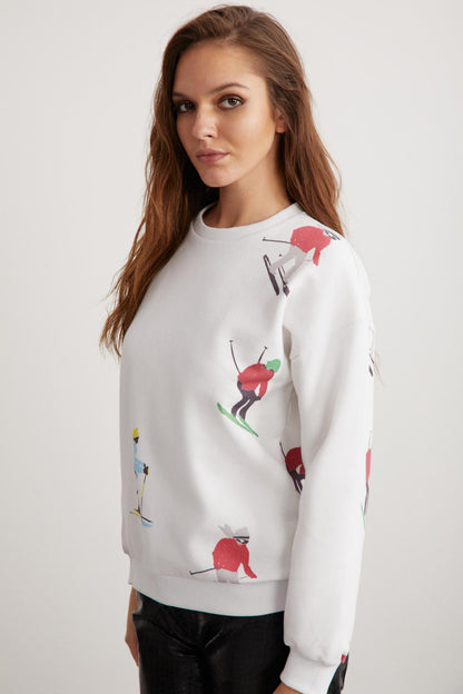 CLOUDY Komfort-Strick-Sweatshirt