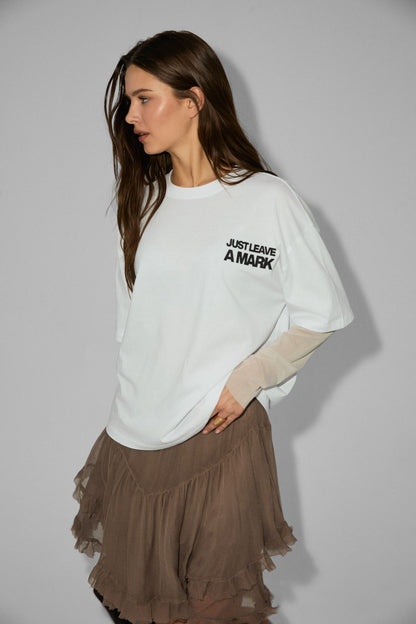 COLENYA Damen Tüll-Print Shirt