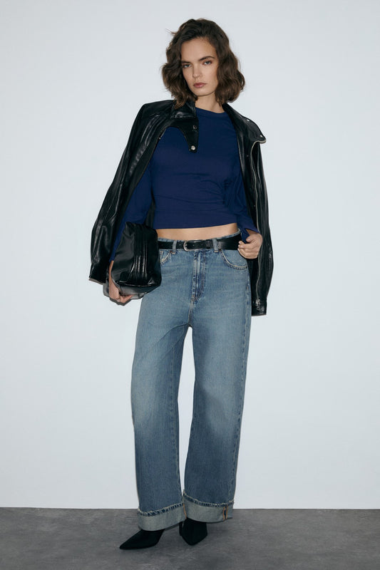 COMINO Damen Rundhals Slim Fit Bluse