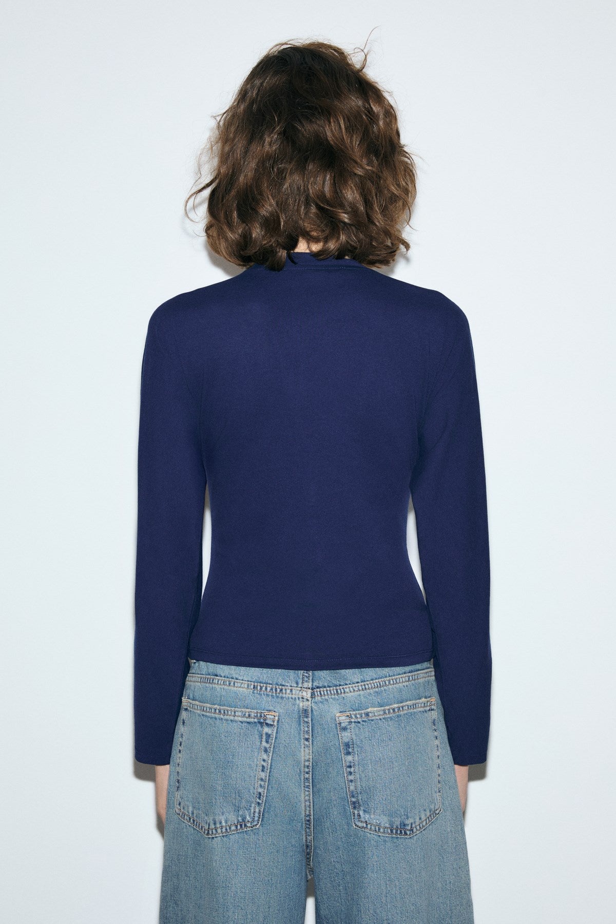 COMINO Damen Rundhals Slim Fit Bluse