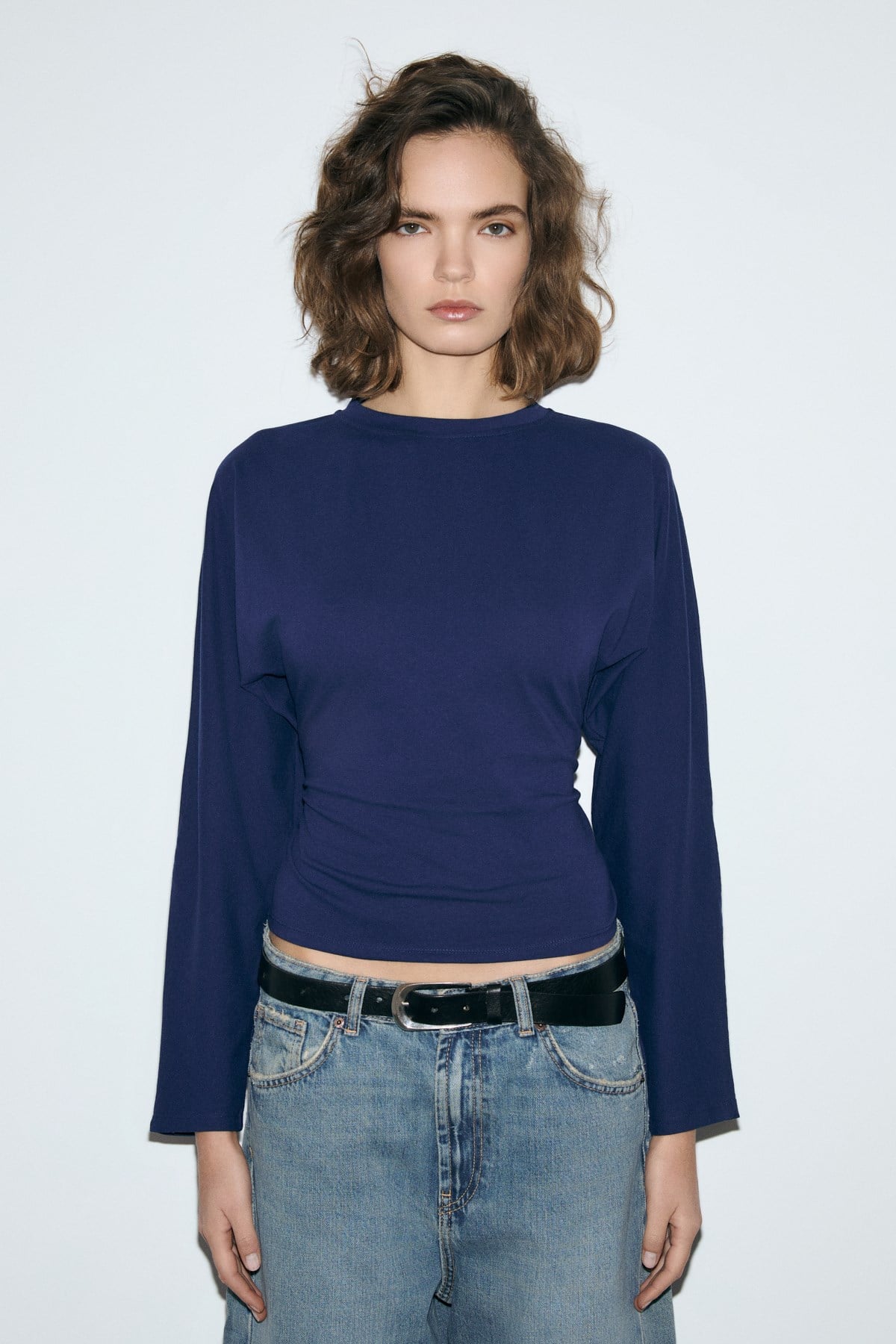 COMINO Damen Rundhals Slim Fit Bluse