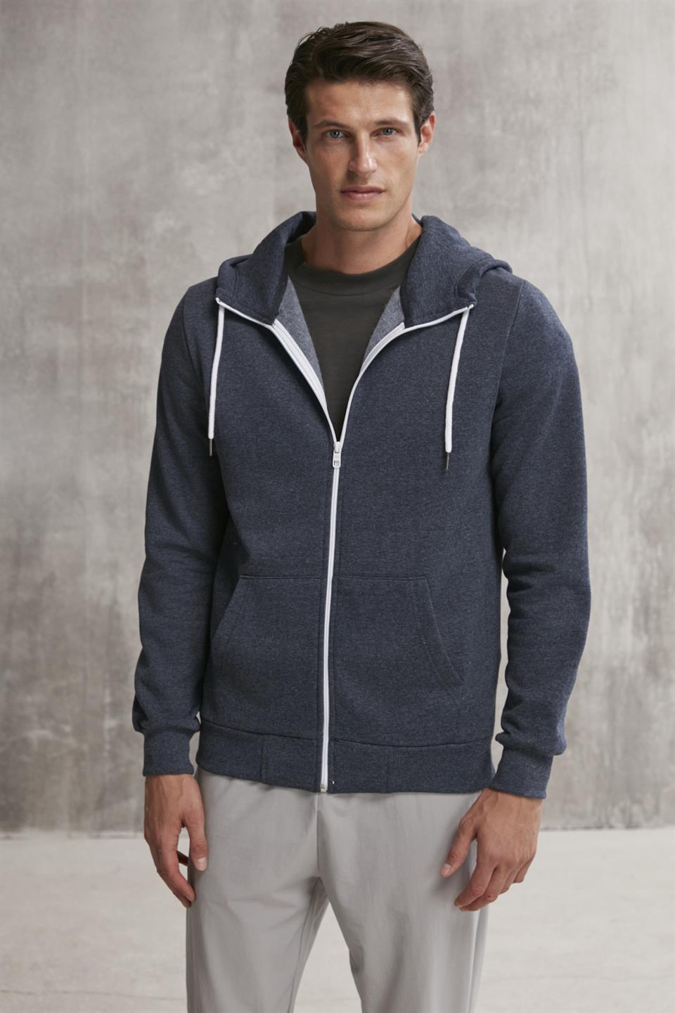 GRIMELANGE CORE Herren Komfort Sweatshirt Marineblau