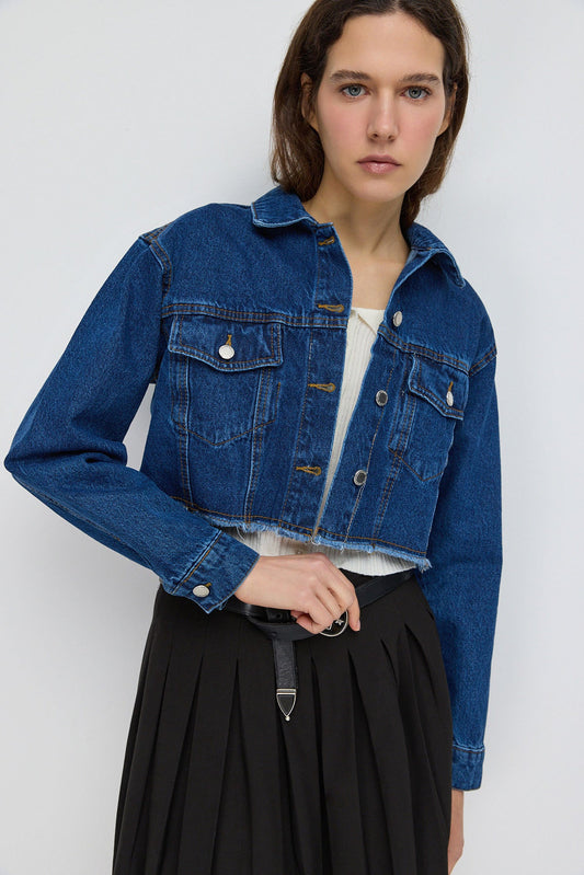 Kurze Jeansjacke