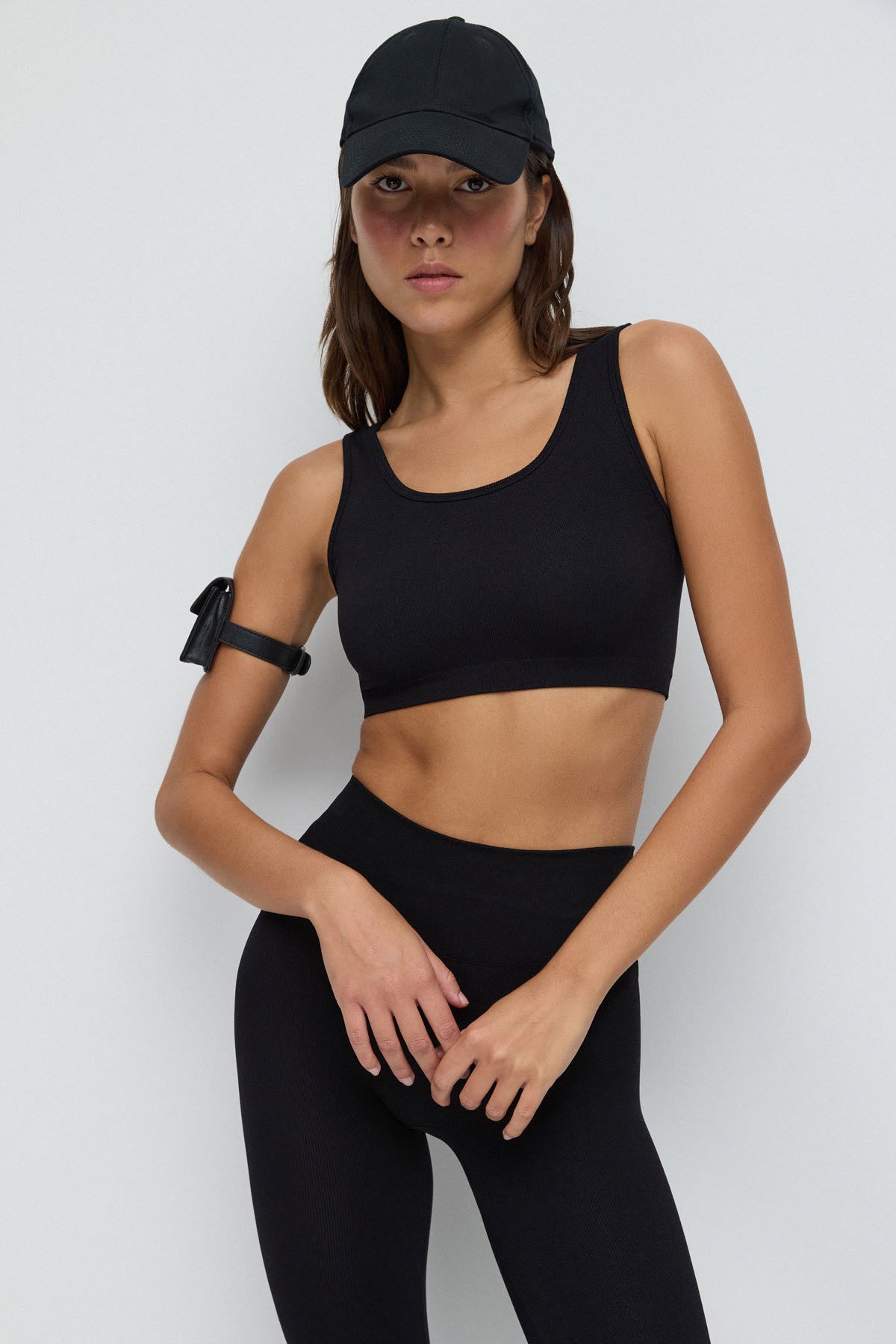 Kurzärmelige Crop-Bluse