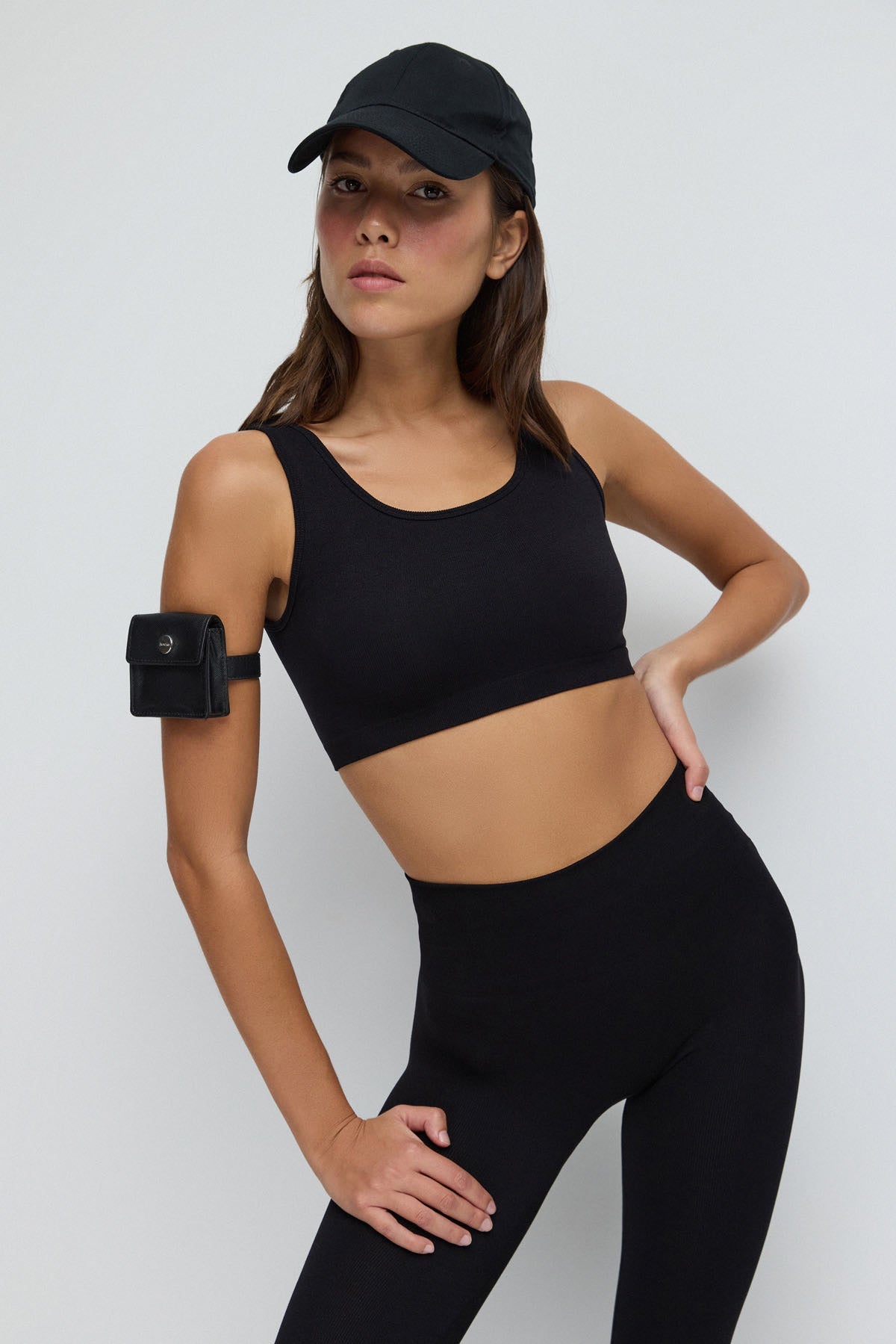 Kurzärmelige Crop-Bluse