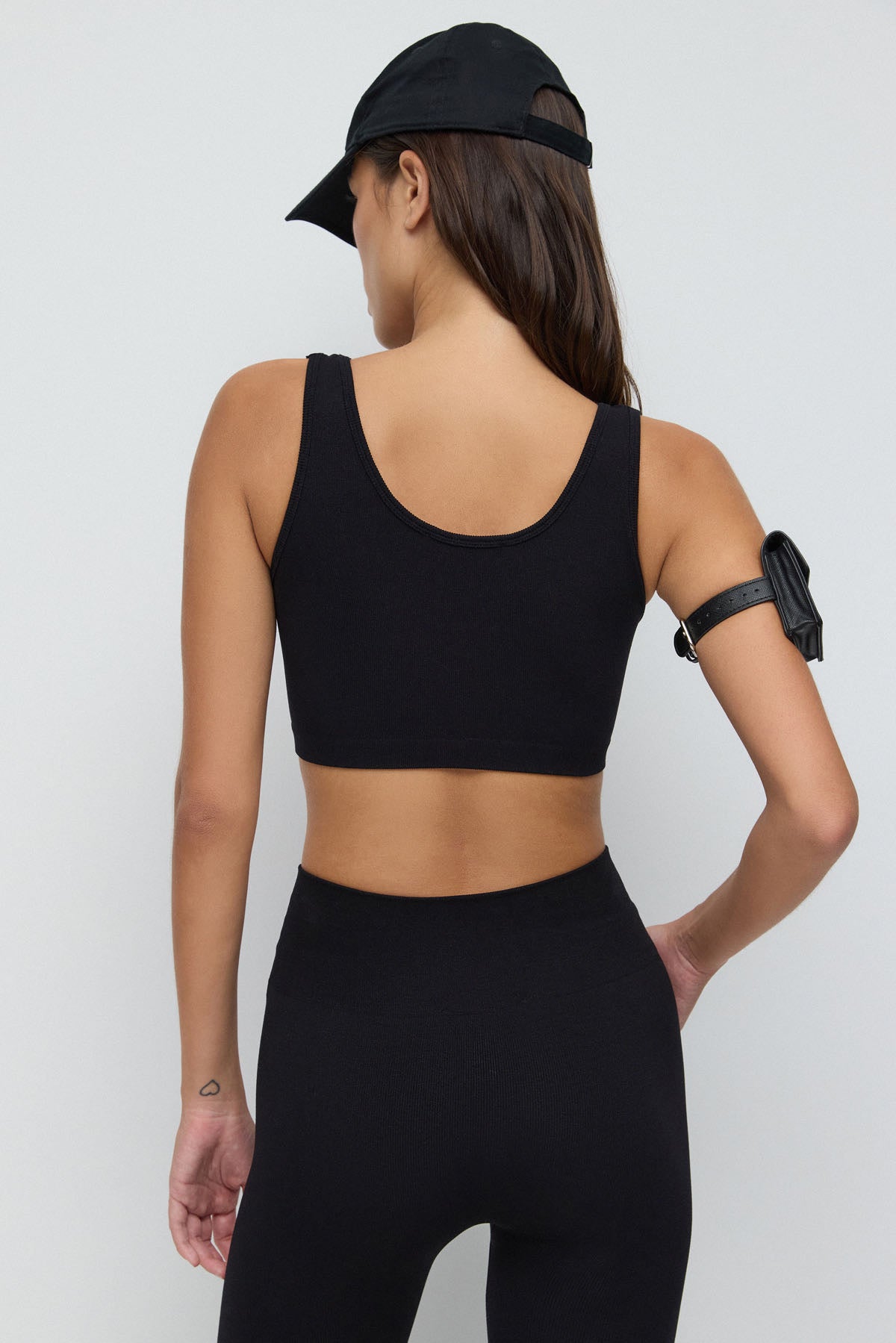 Kurzärmelige Crop-Bluse