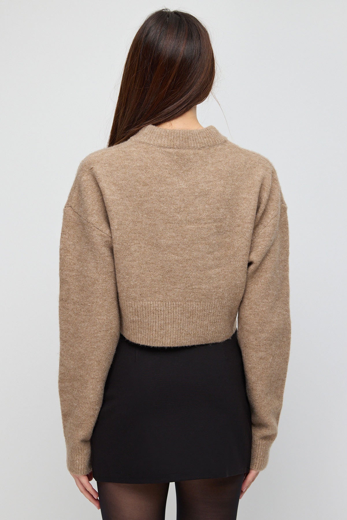 Kurzer Strickpullover