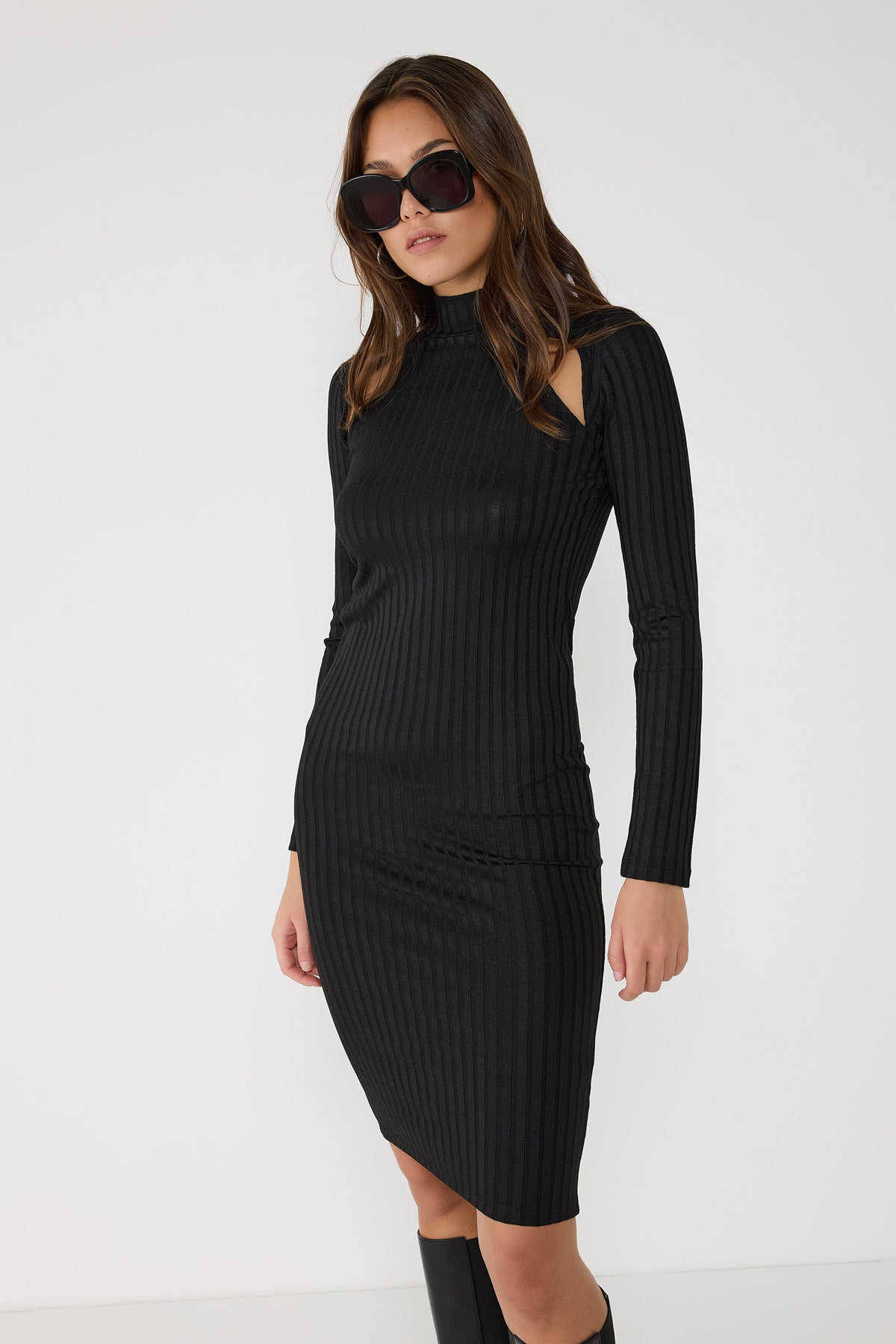 Midi-Länge Kleid