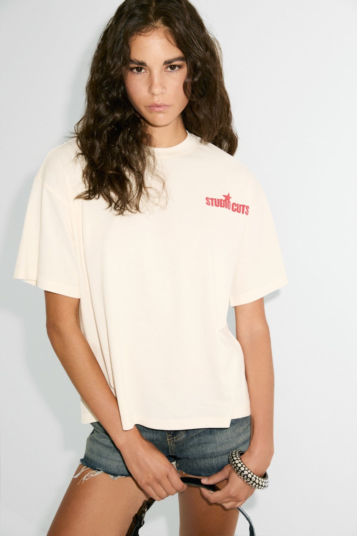 ETHIQUET Cuts Damen Bio-Baumwolle Oversized Shirt Ecru