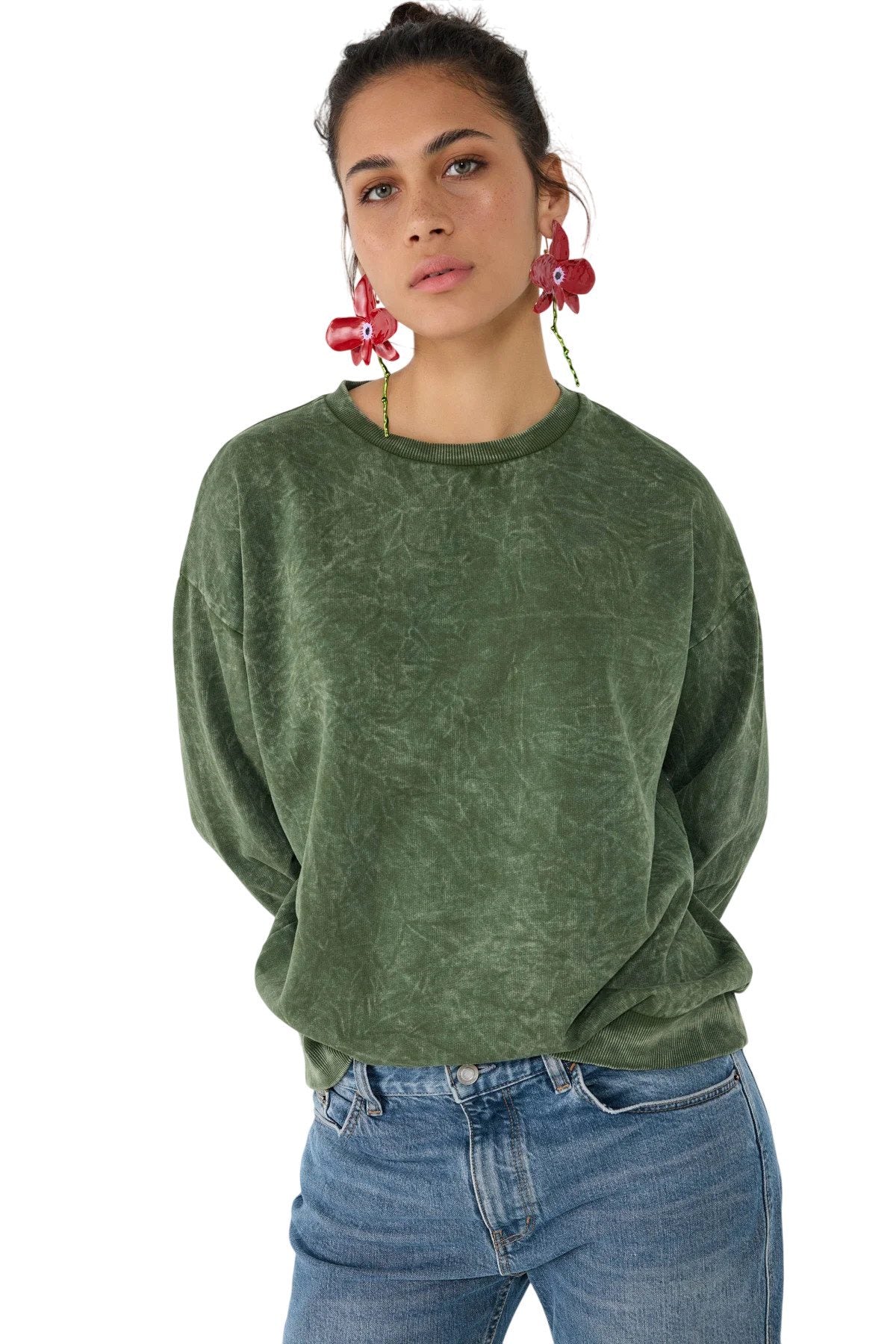 Sweatshirt mit Rundhalsausschnitt