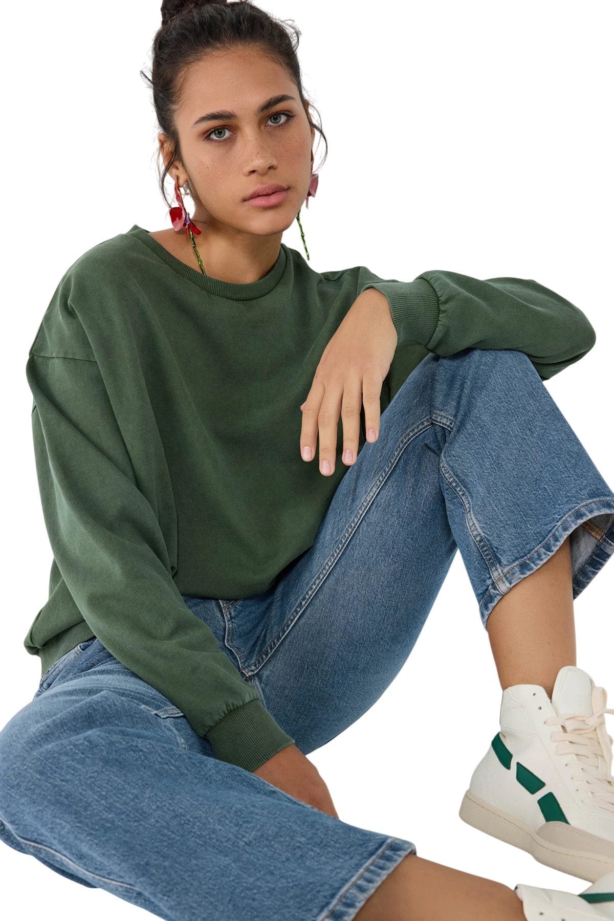 Sweatshirt mit Rundhalsausschnitt