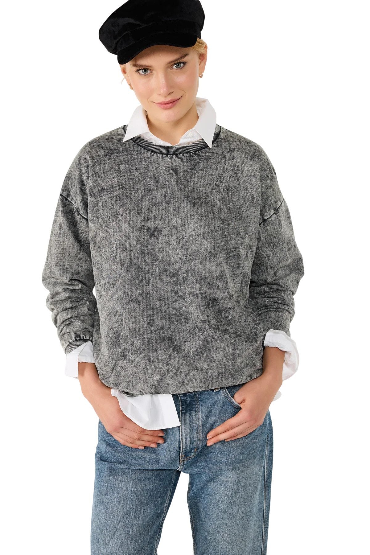Sweatshirt mit Rundhalsausschnitt