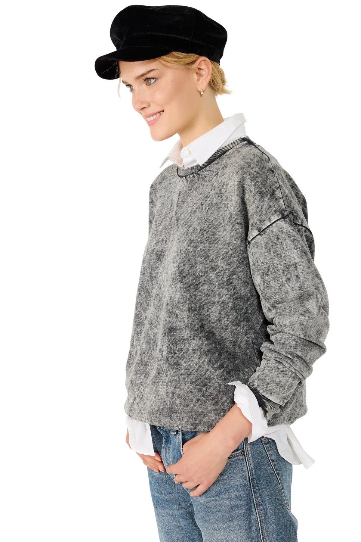 Sweatshirt mit Rundhalsausschnitt