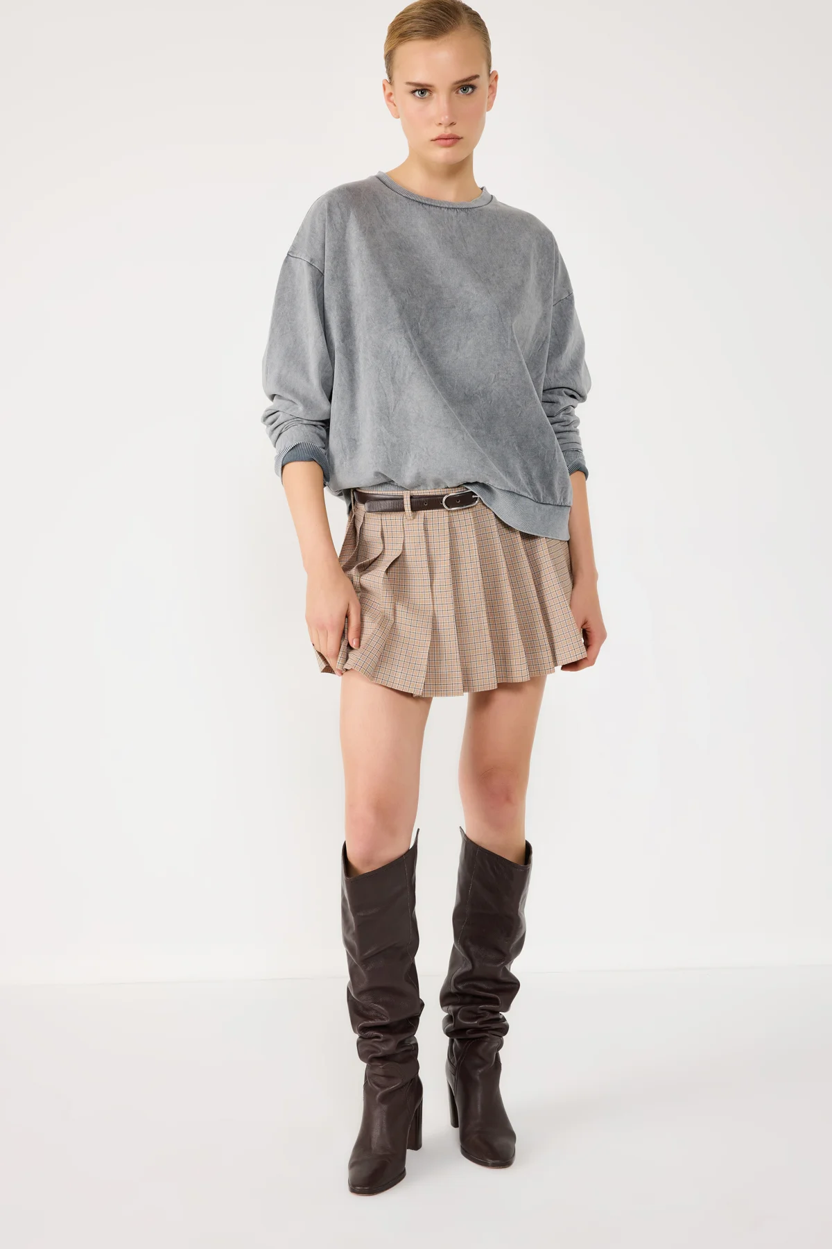 Sweatshirt mit Rundhalsausschnitt