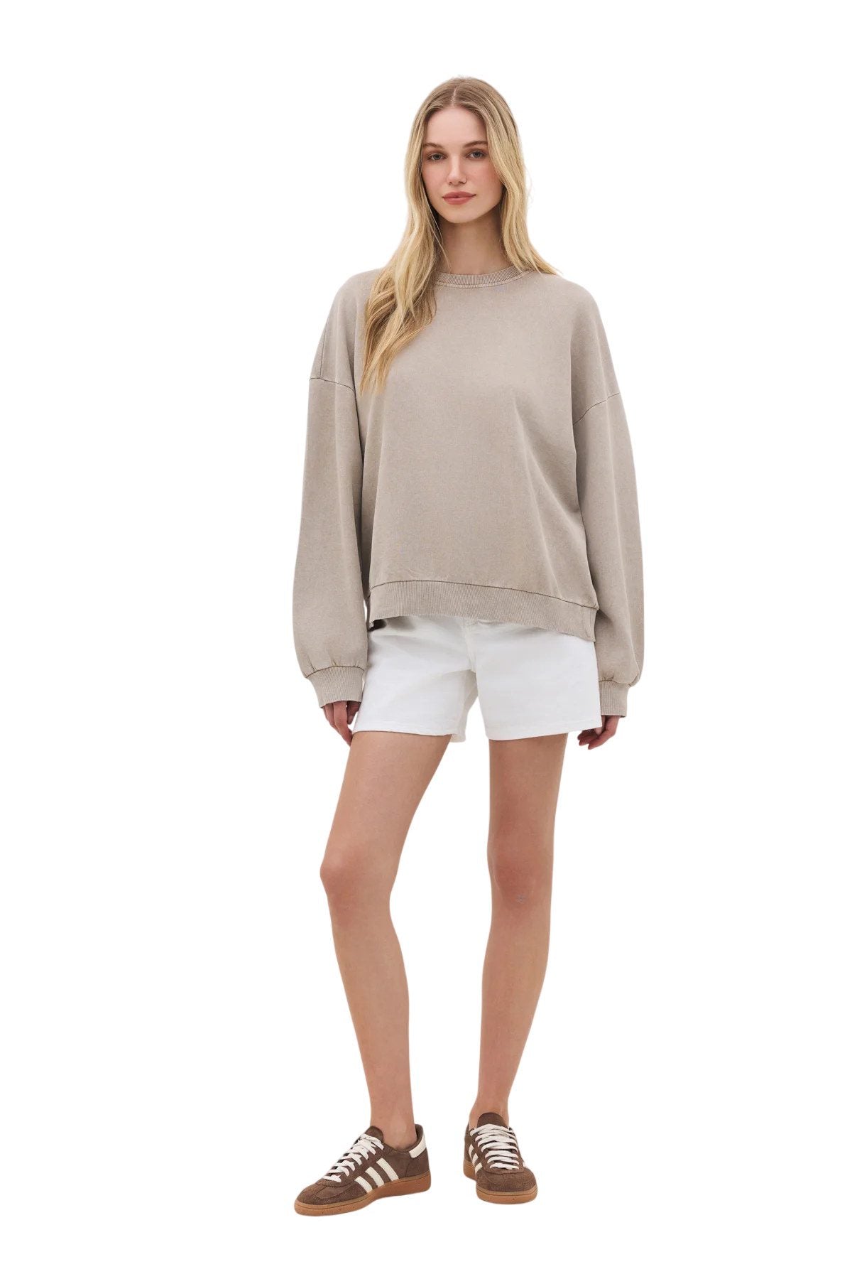 Sweatshirt mit Rundhalsausschnitt