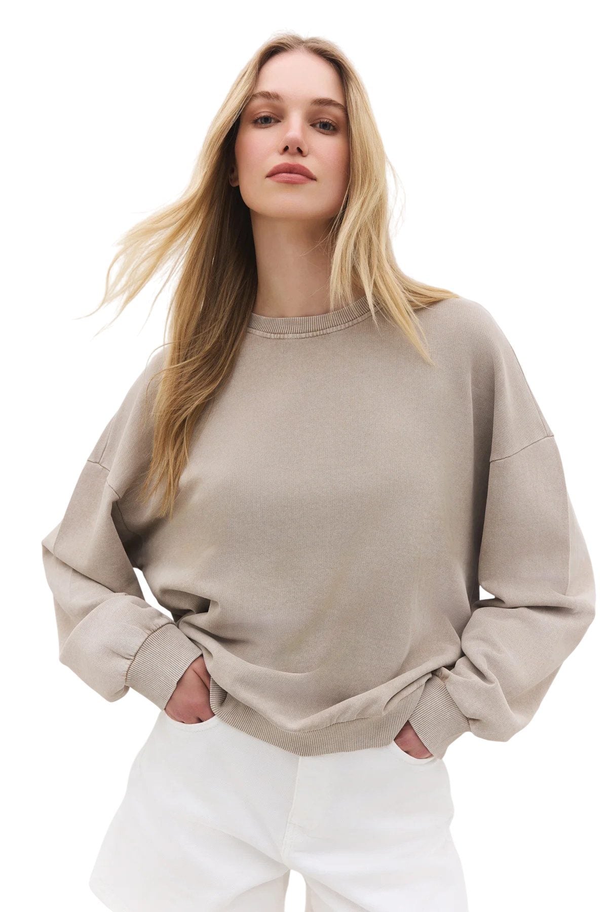 Sweatshirt mit Rundhalsausschnitt