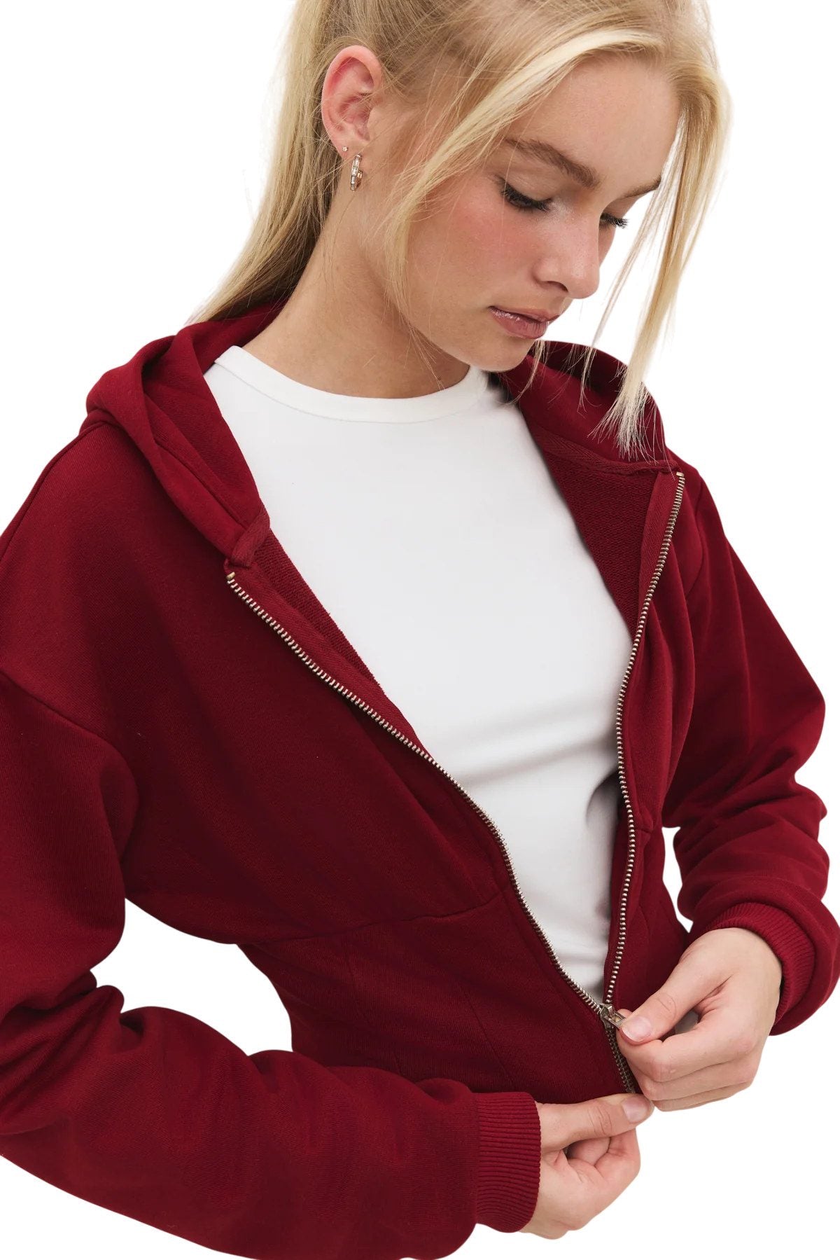 Strickjacke mit Reißverschluss
