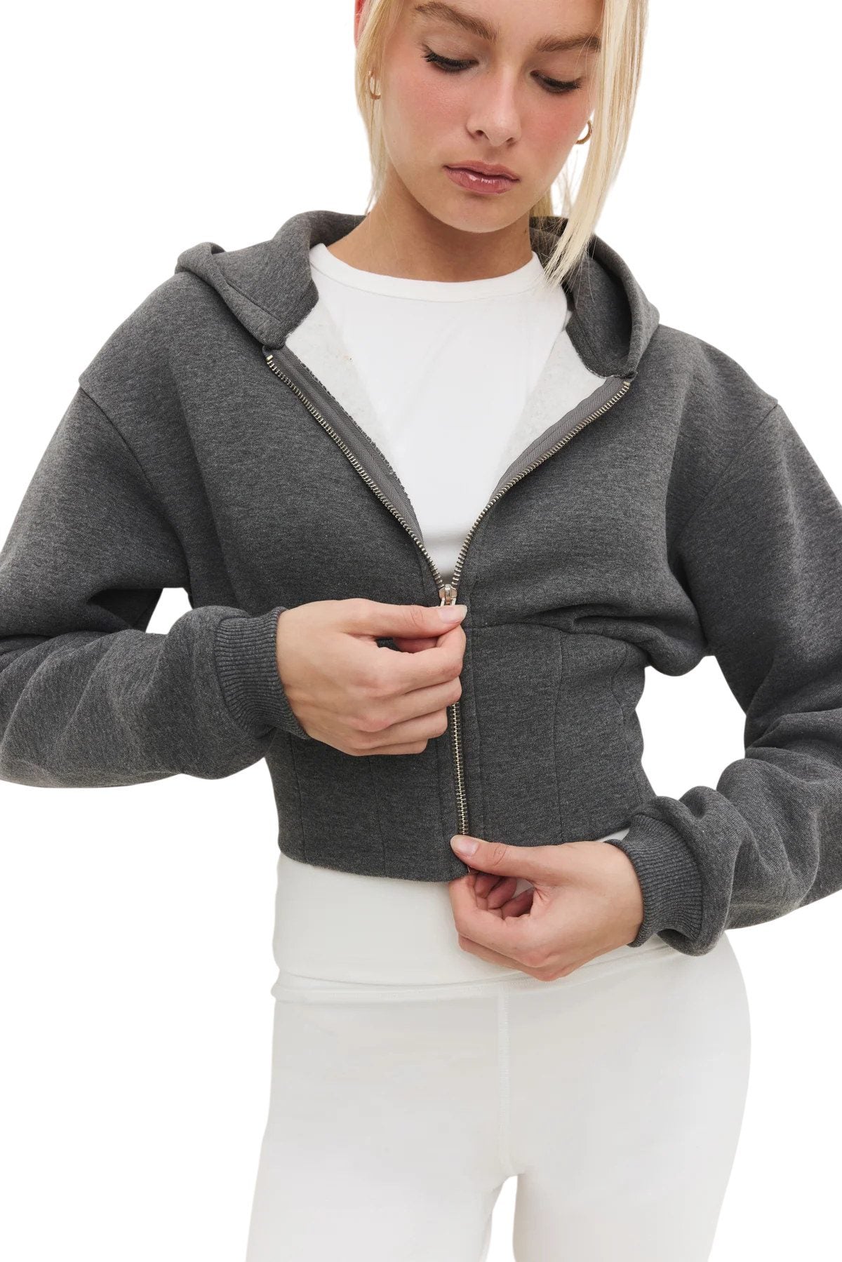 Strickjacke mit Reißverschluss