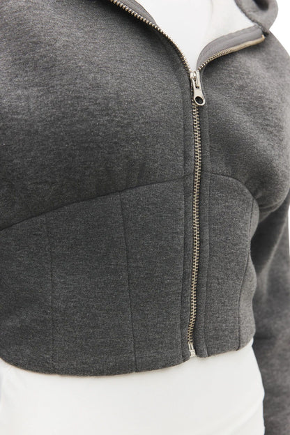 Strickjacke mit Reißverschluss